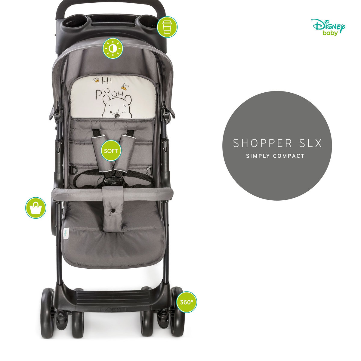 HAUCK Poussette combinée trio Shopper SLX Winnie l'Ourson 