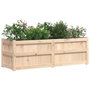Voir la diapositive 4 : VIDAXL Jardiniere 150x50x50 cm bois de pin massif