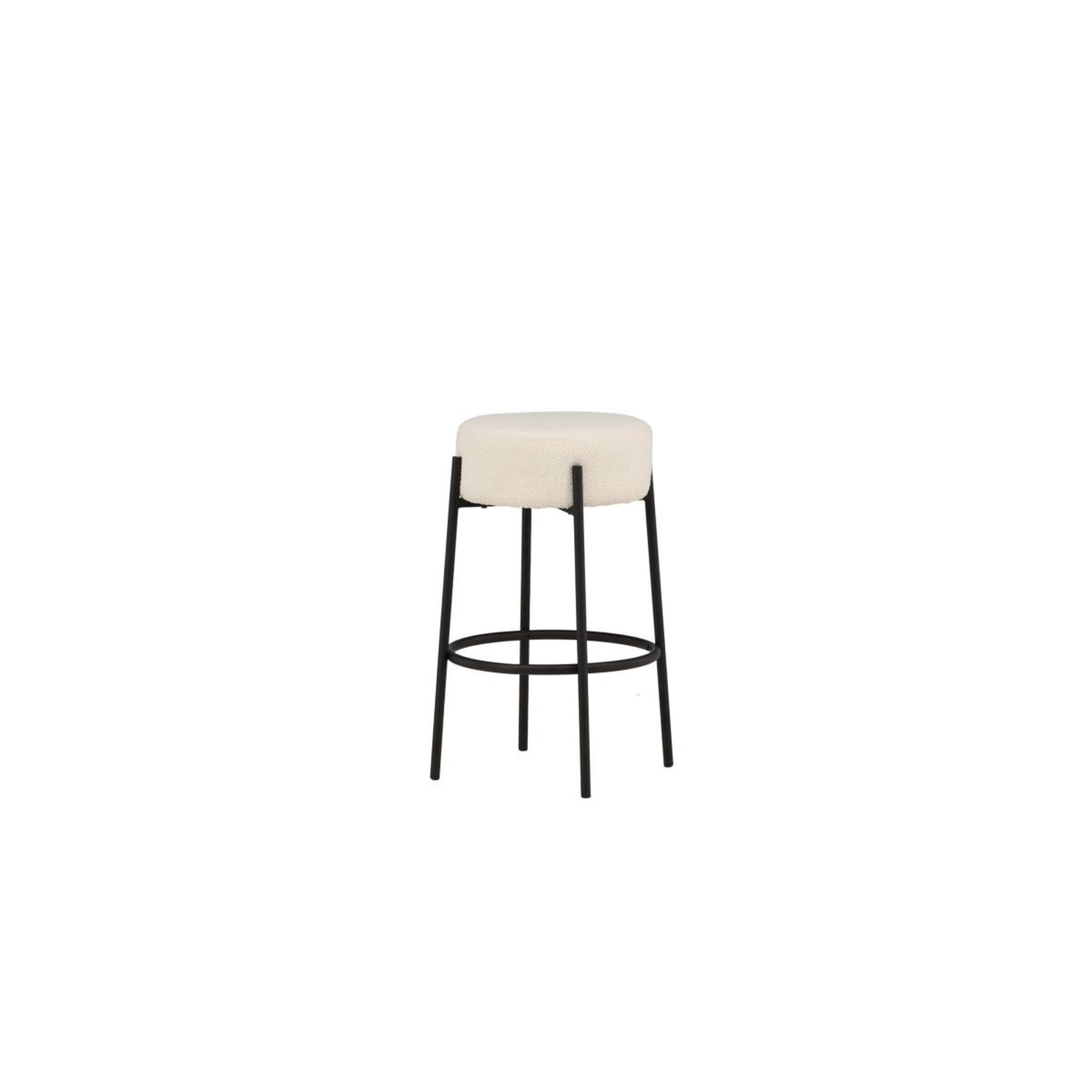 Voir la diapositive 3 : Paris Prix Tabouret de bar bouclette  tucson  70cm blanc