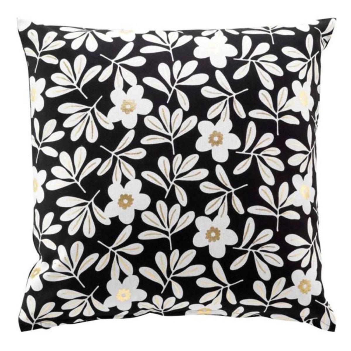 Paris Prix Coussin Déco Imprimé  Wilma  45x45cm Noir