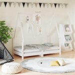 VIDAXL Cadre de lit pour enfant blanc 70x140 cm bois de pin massif