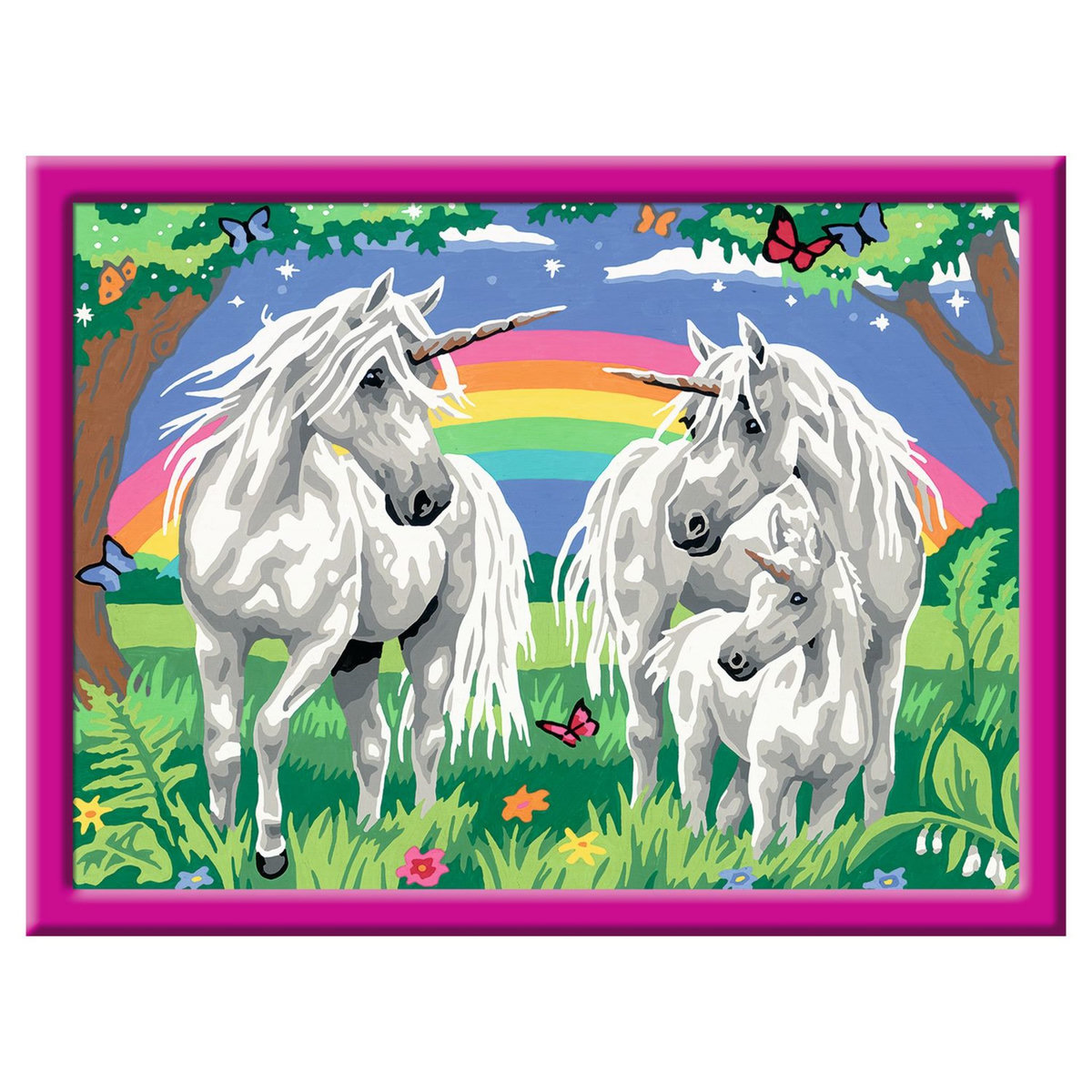 RAVENSBURGER Tableau Au pays des licornes - Grand format - Numéro d'art