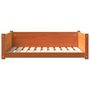 Voir la diapositive 5 : VIDAXL Lit pour chien cire marron 95,5x65,5x28 cm bois de pin massif