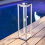 Voir la diapositive 4 : Lumisky Lanterne solaire chic HYDRA Blanc Aluminium H50cm