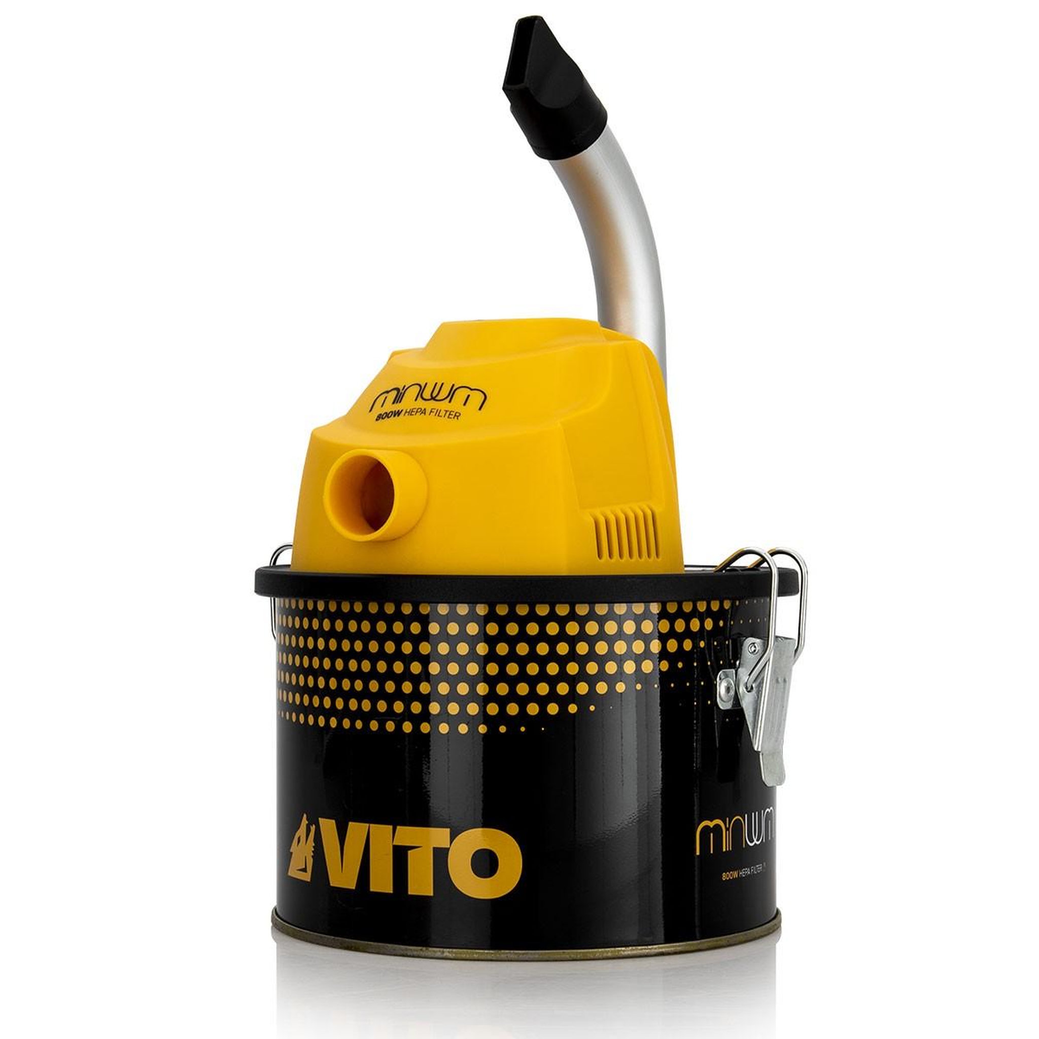 Voir la diapositive 2 : VITO Aspirateur de cendres 800w cuve 4 litres + 2 filtres hepa vito