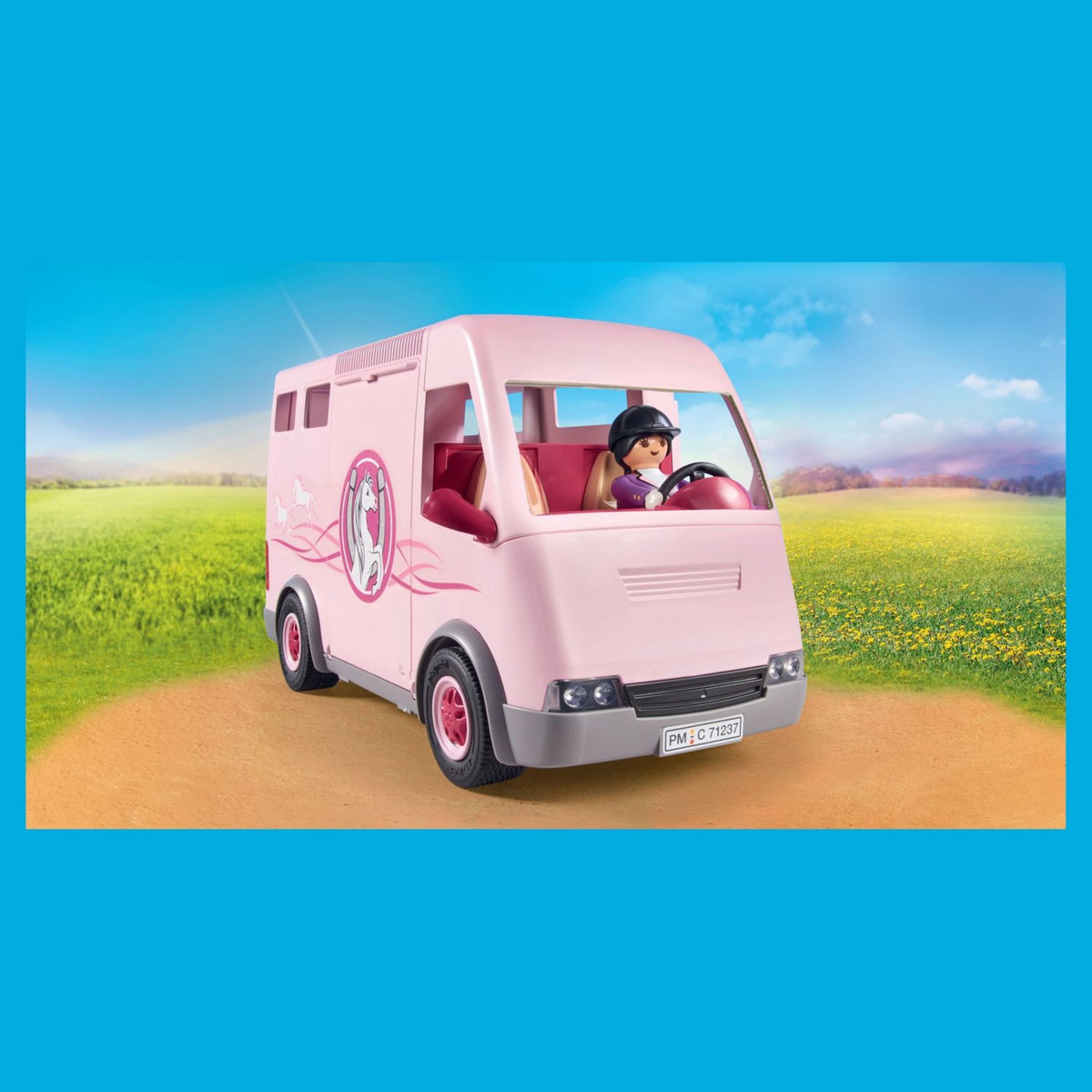 PLAYMOBIL 71237 - Van avec chevaux
