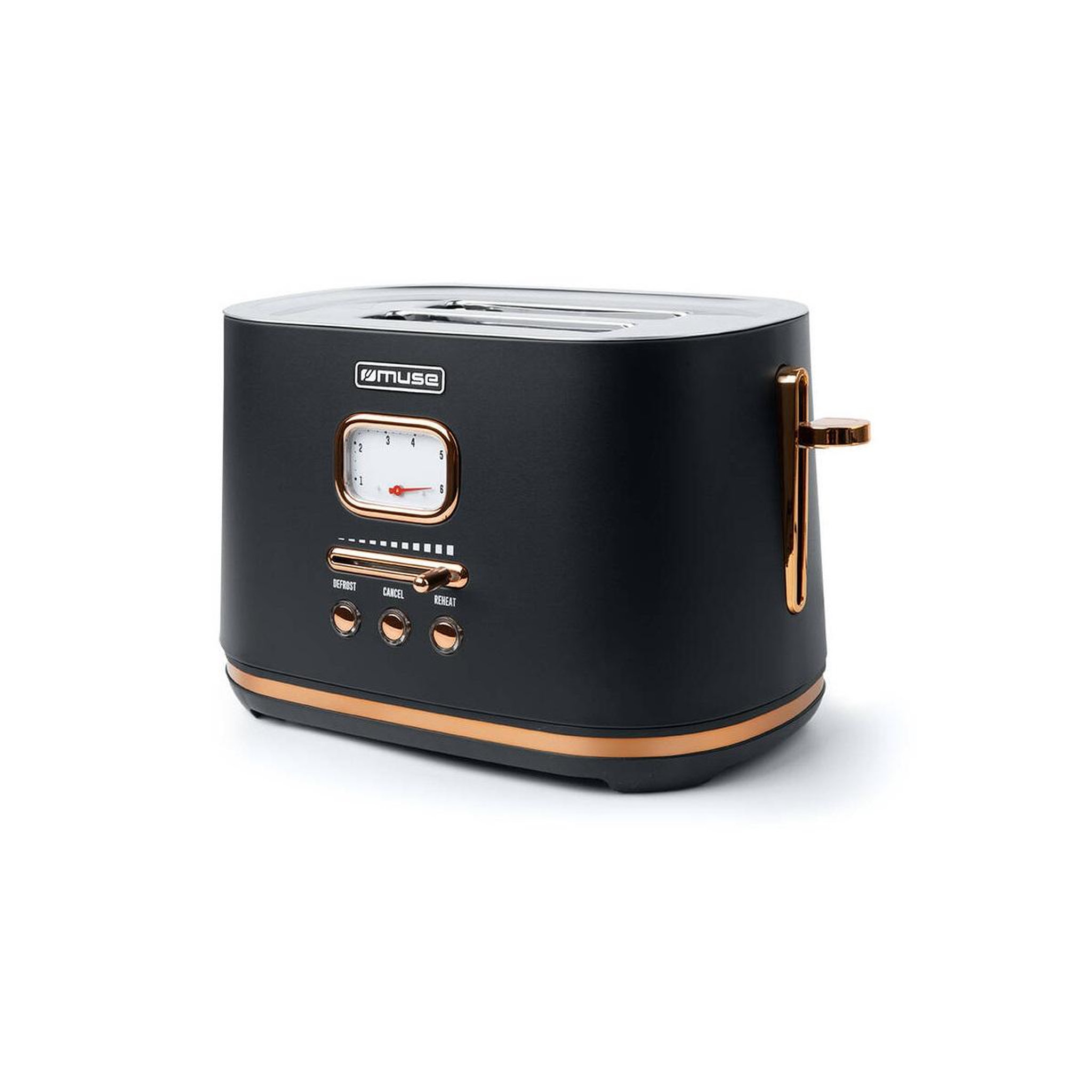 Muse Grille-pains 2 fentes 1000w noir - ms-130bc