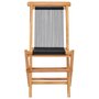 Voir la diapositive 3 : VIDAXL Chaises pliables de jardin lot de 2 Bois teck solide et corde