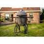 Voir la diapositive 4 : GRILL GURU Kamado GGO221 Original Large Basic gris sur chariot 47 cm