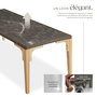 Voir la diapositive 3 : tectake Table en rotin avec cadre en aluminium et bois marron naturel