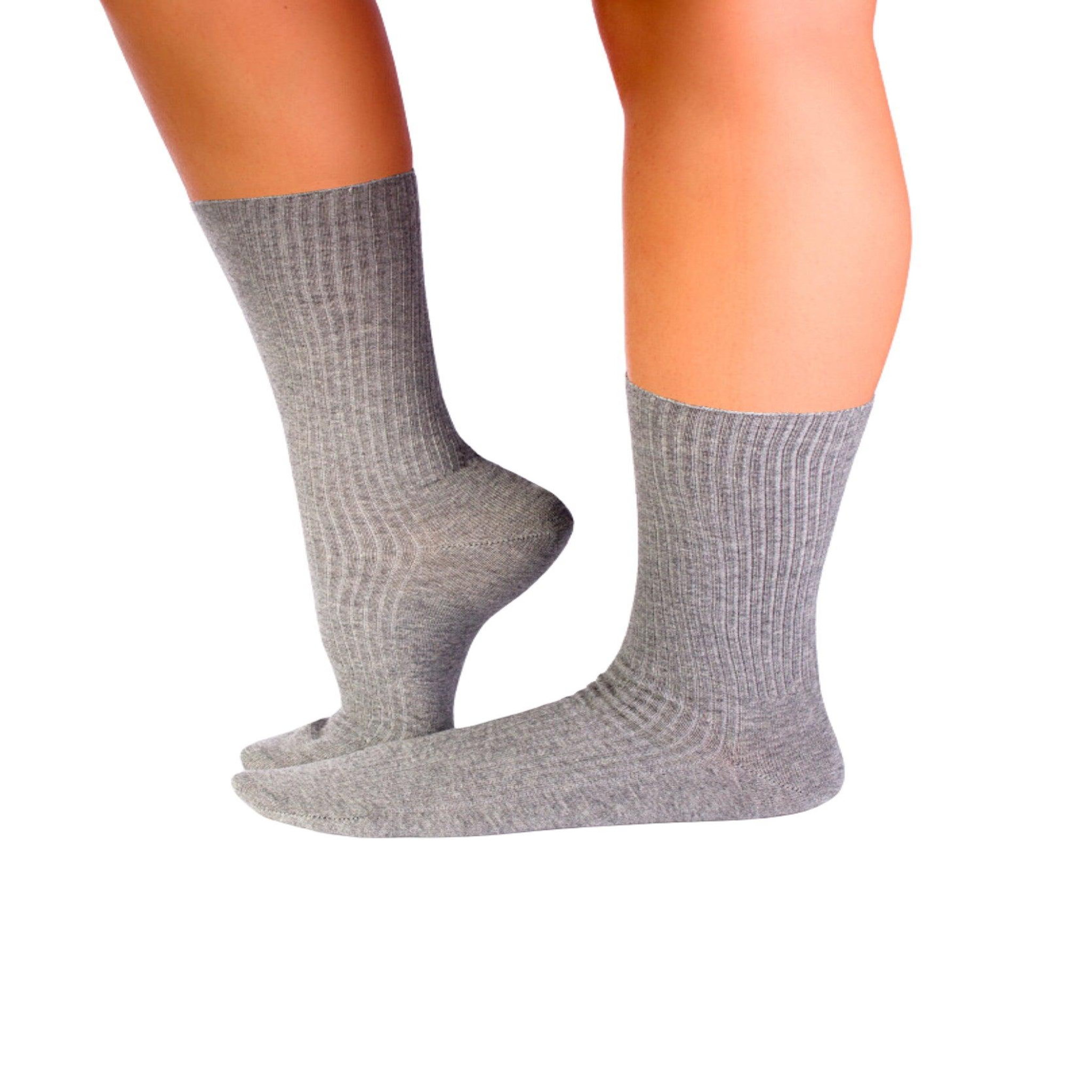 Voir la diapositive 3 : PIRIN HILL Chaussettes sans élastique coton bio grises