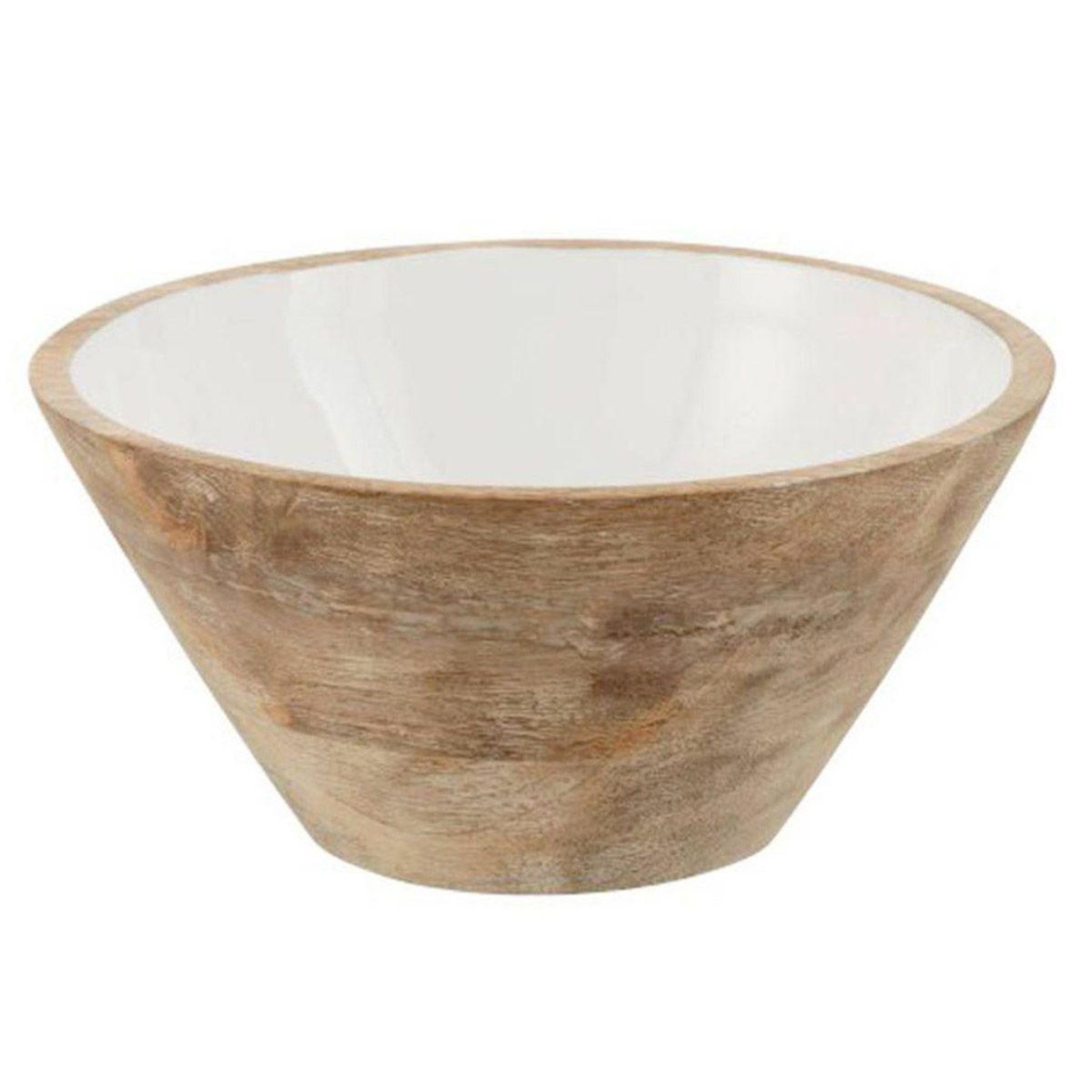 J-LINE Saladier déco en bois  manguier  23cm naturel