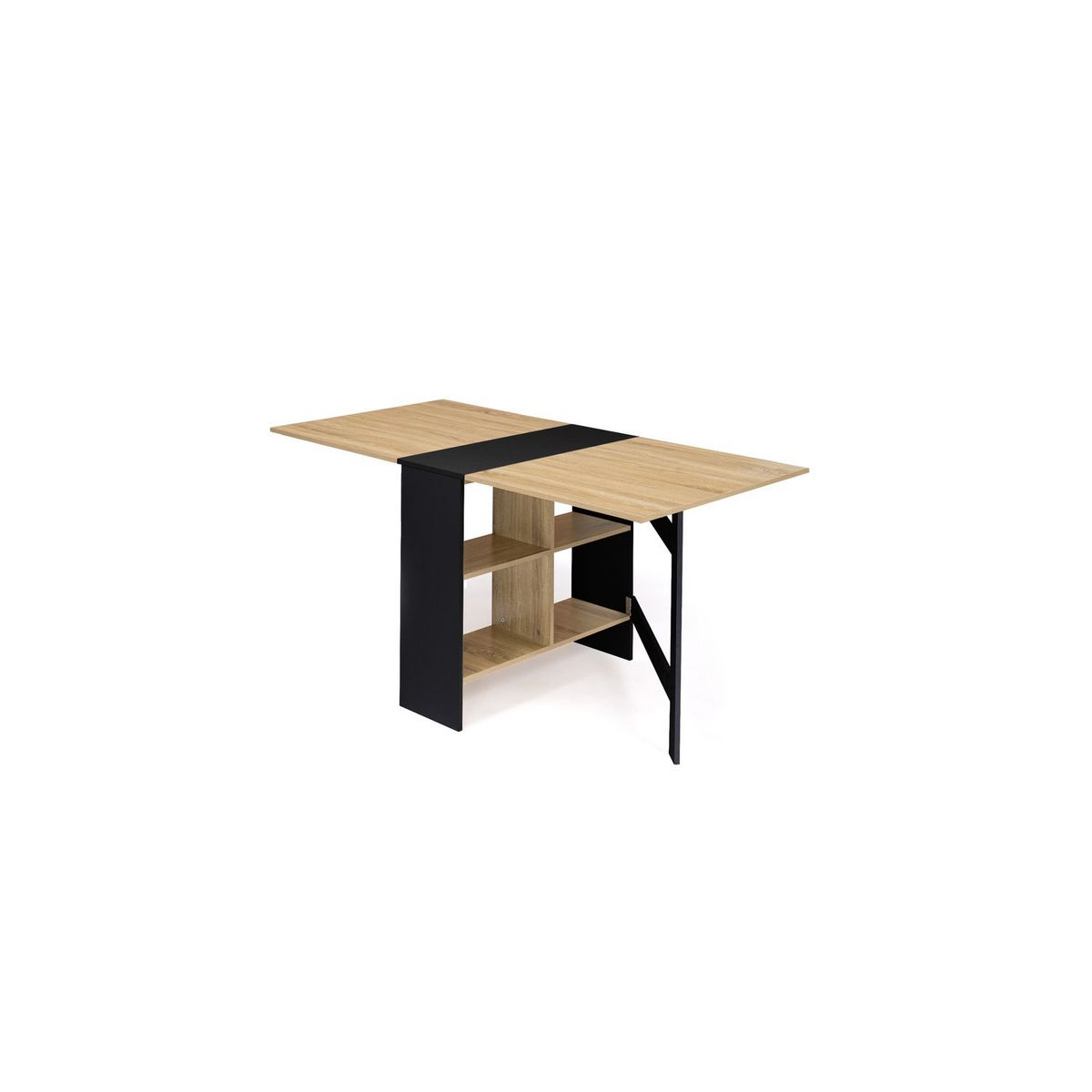 Table console extensible avec rangements L150 cm JESSIE