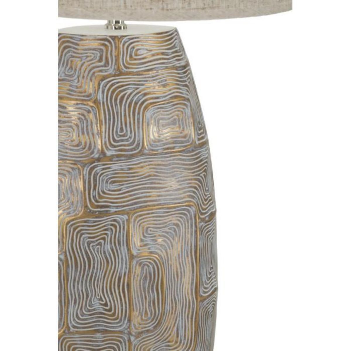 Paris Prix Lampe à Poser en Résine  Elips  90cm Or