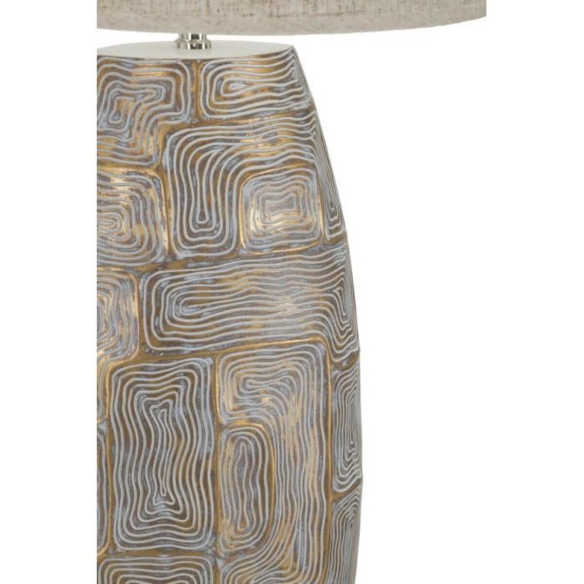 Paris Prix Lampe à Poser en Résine  Elips  90cm Or