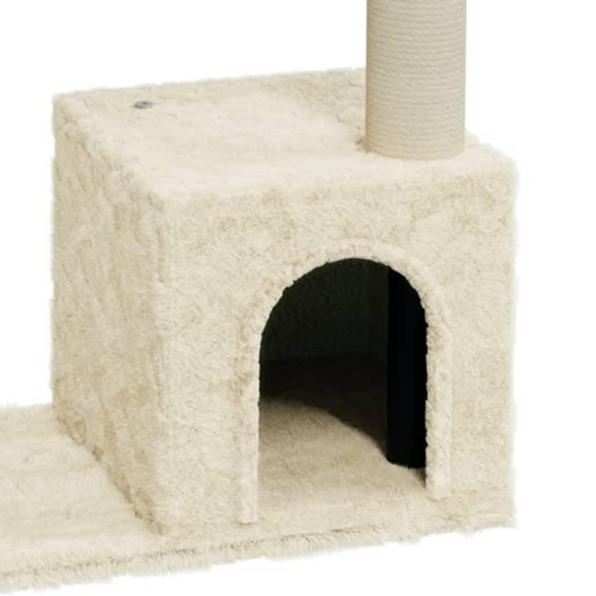 Voir la diapositive 5 : VIDAXL Arbre a chat avec griffoirs en sisal Creme 70 cm