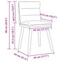 Voir la diapositive 6 : VIDAXL Chaises a manger lot de 2 marron fonce tissu