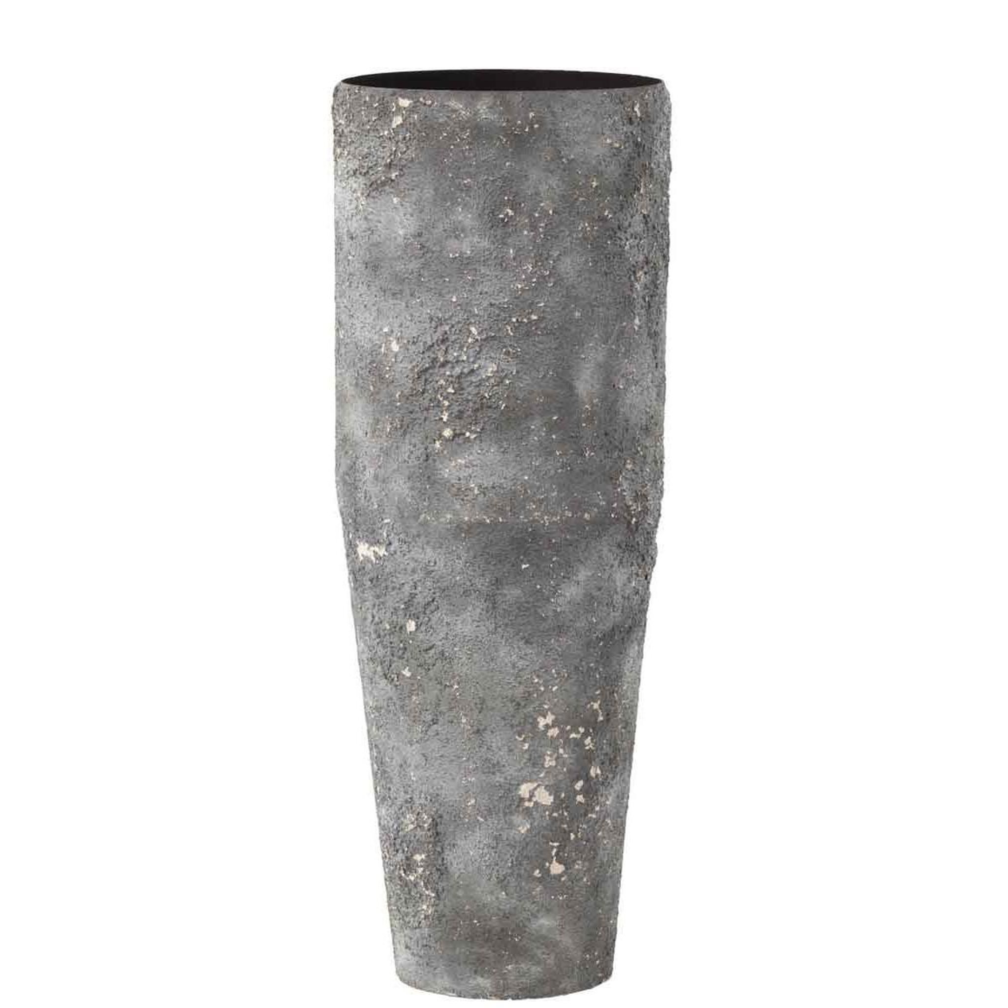 Voir la diapositive 1 : J-LINE Vase Cylindrique en Métal  Effy  70cm Gris