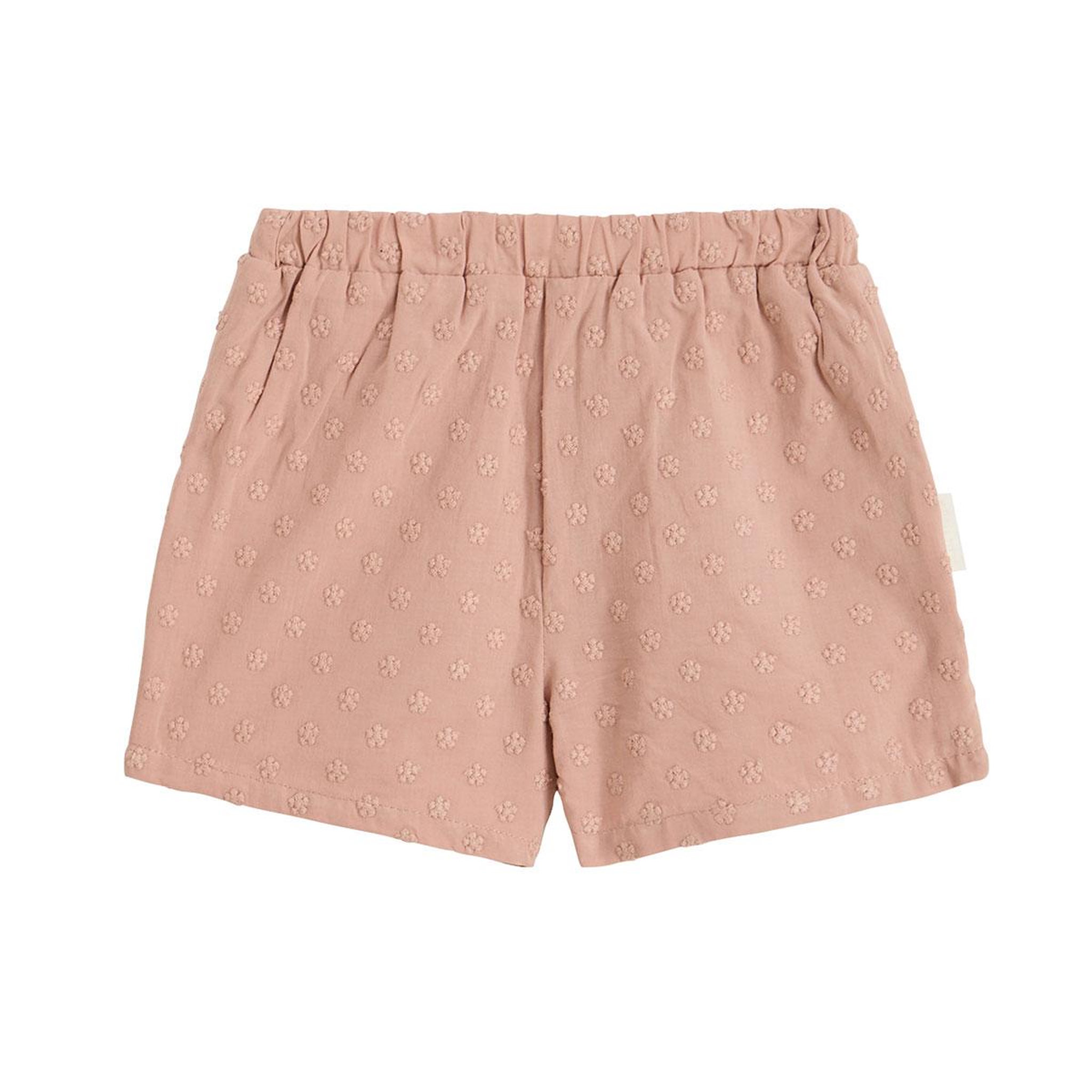 Voir la diapositive 2 : Petit Béguin Short enfant en broderie anglaise poésie d'été