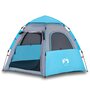 Voir la diapositive 2 : VIDAXL Tente de camping cabine 4 personnes bleu liberation rapide