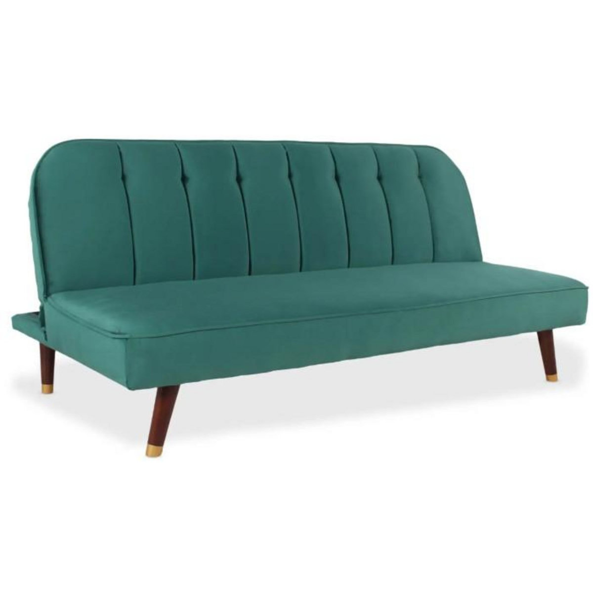 Paris Prix Canapé Convertible en Velours  Seattle  180cm Vert
