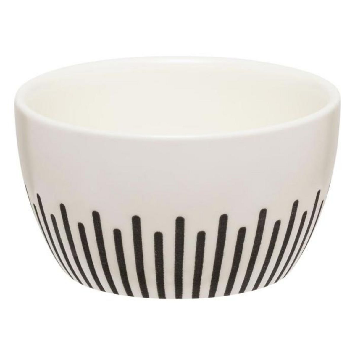 SECRET DE GOURMET Service Apéritif 5 Pièces  Ethnique  23cm Noir & Blanc