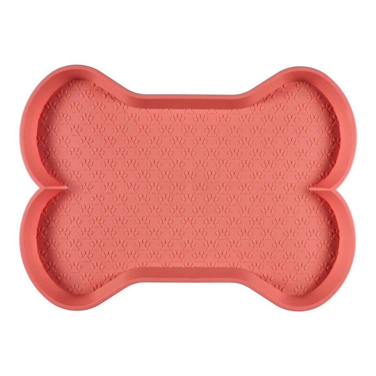 Paris Prix Tapis Antidérapant Gamelle  Os  58cm Rose