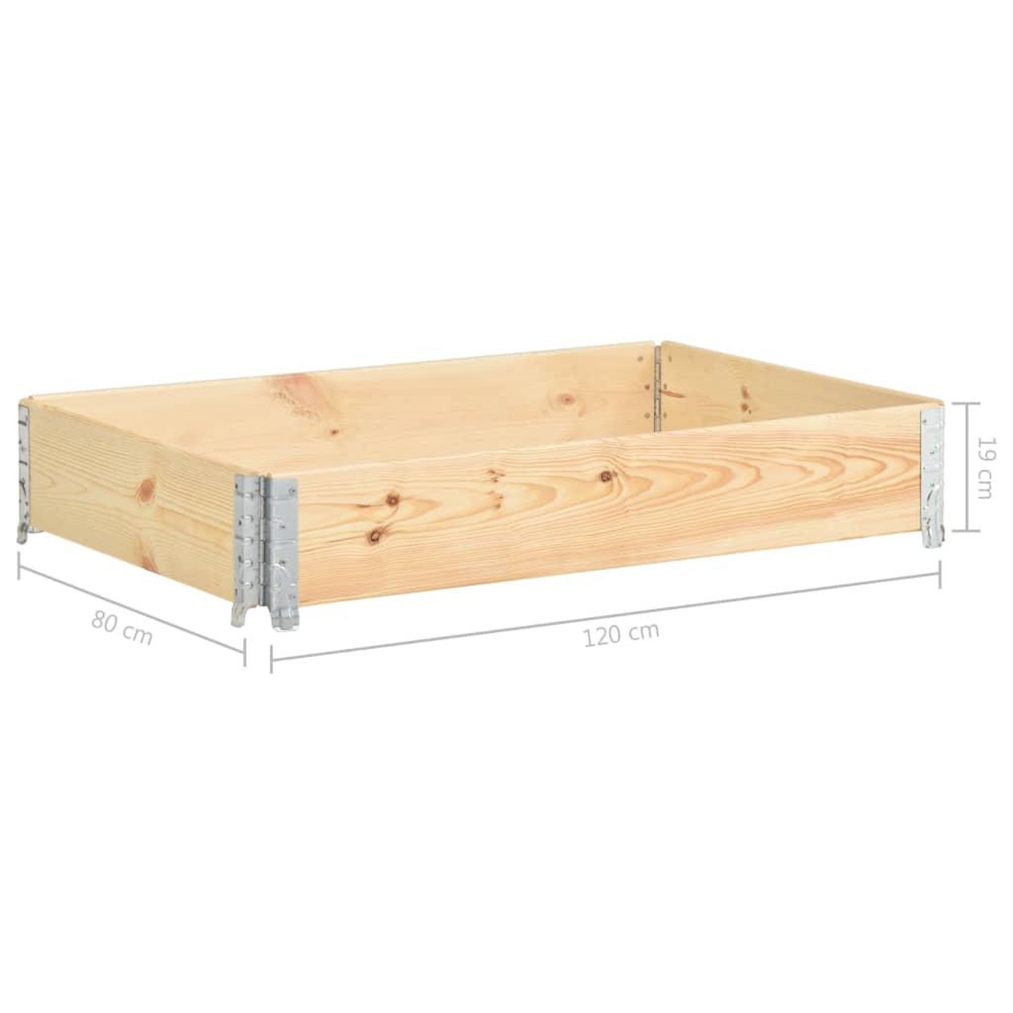Voir la diapositive 6 : VIDAXL Collier de palette 80x120 cm Bois de pin solide