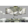 Voir la diapositive 2 : Paris Prix Tableau 5 Panneaux  Sparkling Dandelions Green Wide