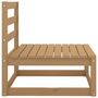 Voir la diapositive 3 : VIDAXL Canape central de jardin marron miel bois de pin massif