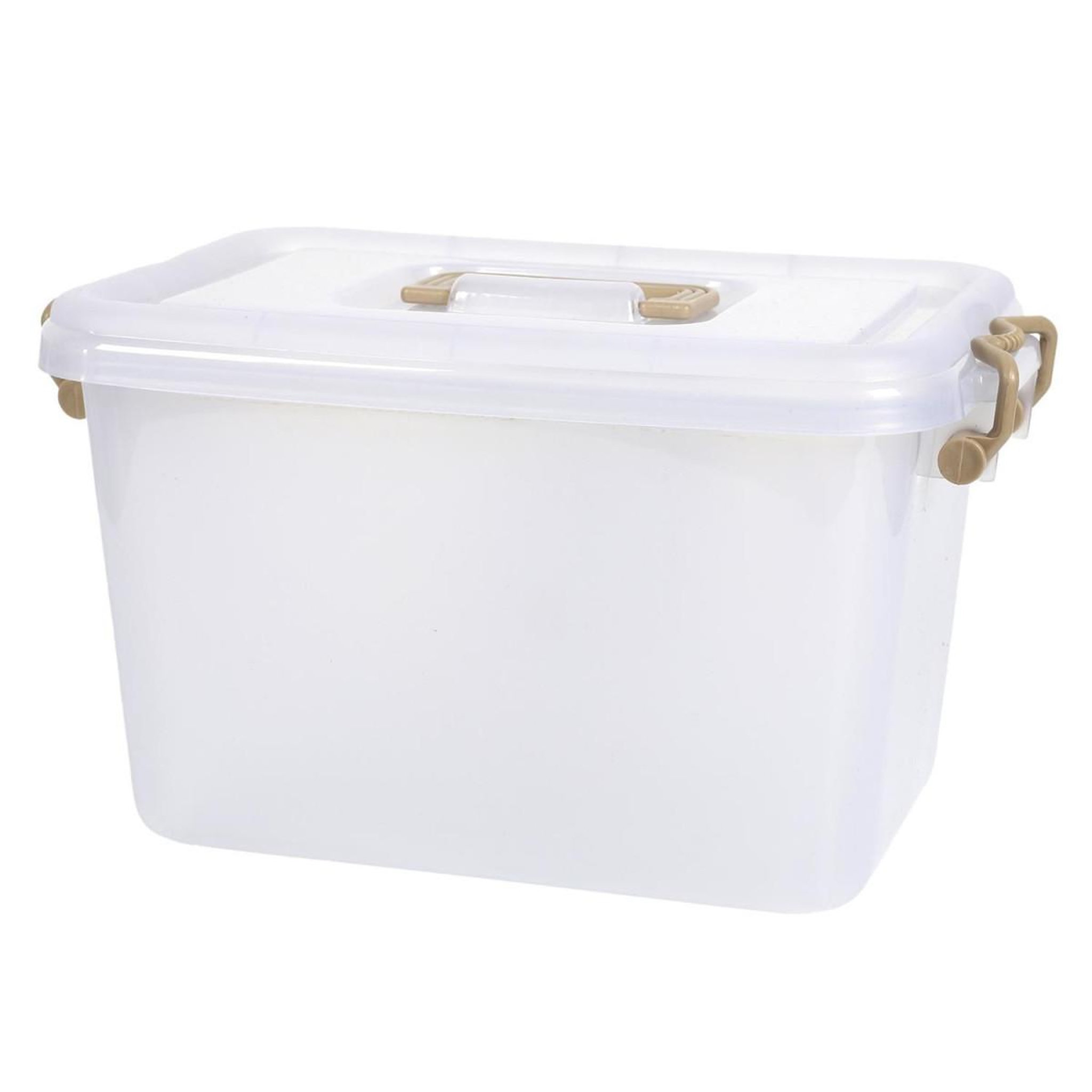 Je cherche une idee Boîte de rangement avec poignée  lia  10l transparent