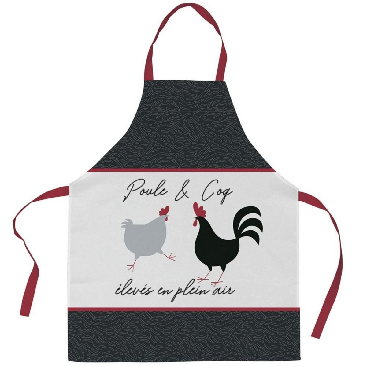 ATELIER DU COTON Tablier avec sangle ajustable 80x85 cm P&H coton