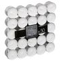 Voir la diapositive 1 : COMPTOIR DE LA BOUGIE Lot de 50 Bougies Chauffe-Plat  Many  3,7cm Blanc