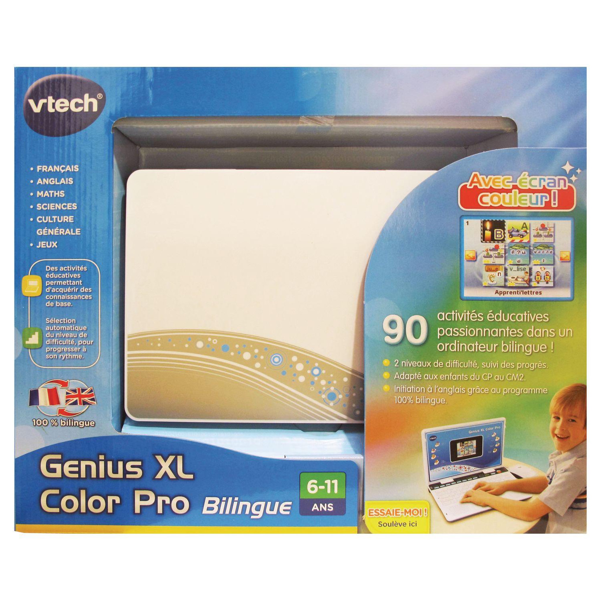 Voir la diapositive 2 : VTECH Genius XL Color Pro Bilingue Silver