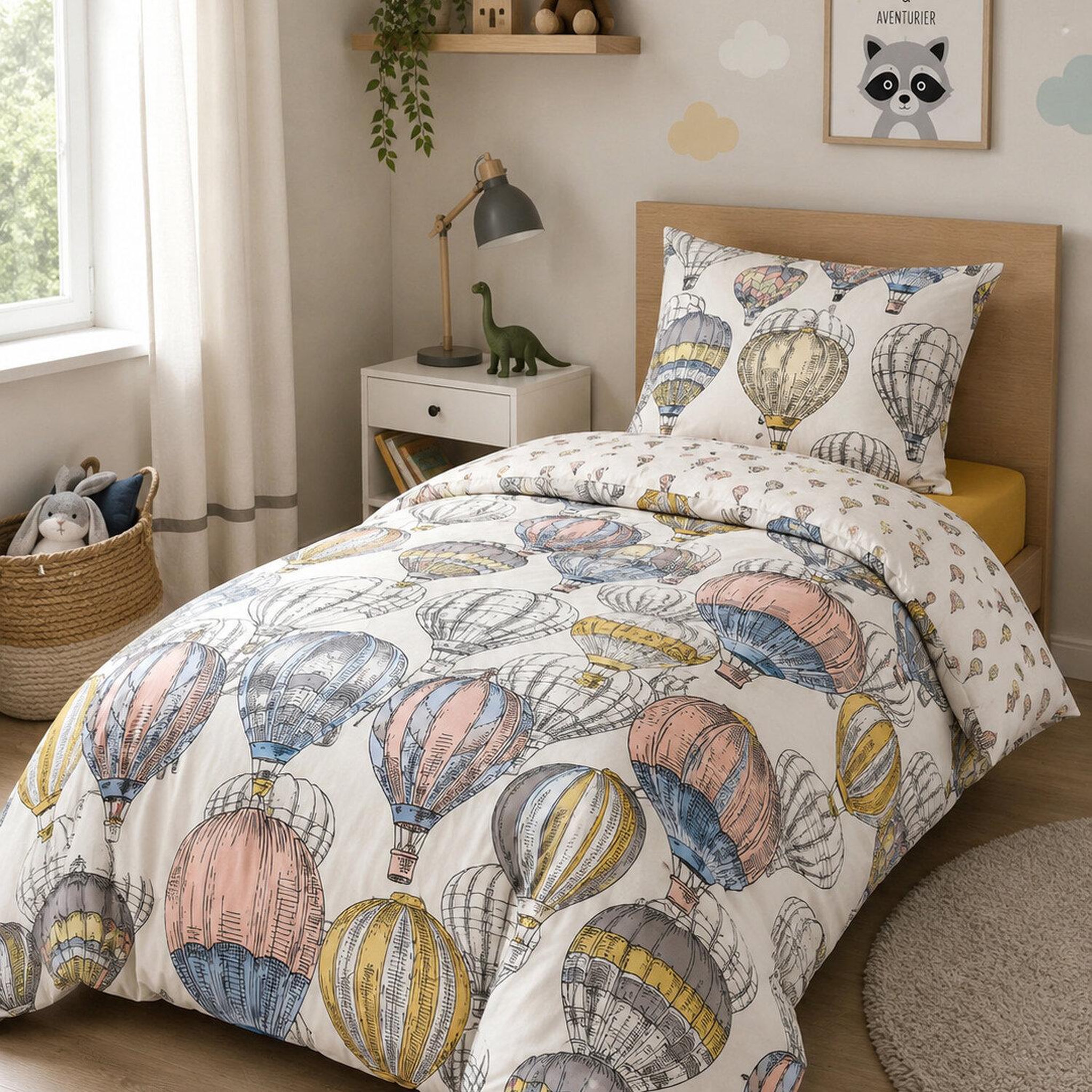 Voir la diapositive 2 : Home collection Parure housse de couette avec taie(s) en coton polyester Cappadocia