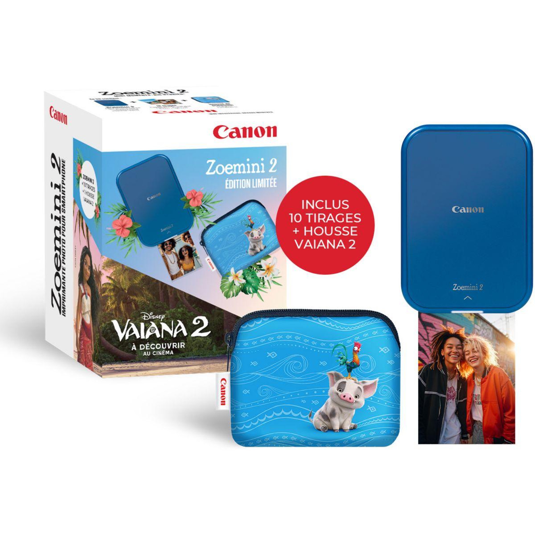 Voir la diapositive 2 : Canon Imprimante photo portable KIT Vaiana Zoemini 2