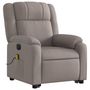 Voir la diapositive 4 : VIDAXL Fauteuil inclinable de massage electrique Taupe Tissu