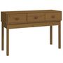 Voir la diapositive 2 : VIDAXL Table console Marron miel 114x40x75 cm Bois massif de pin