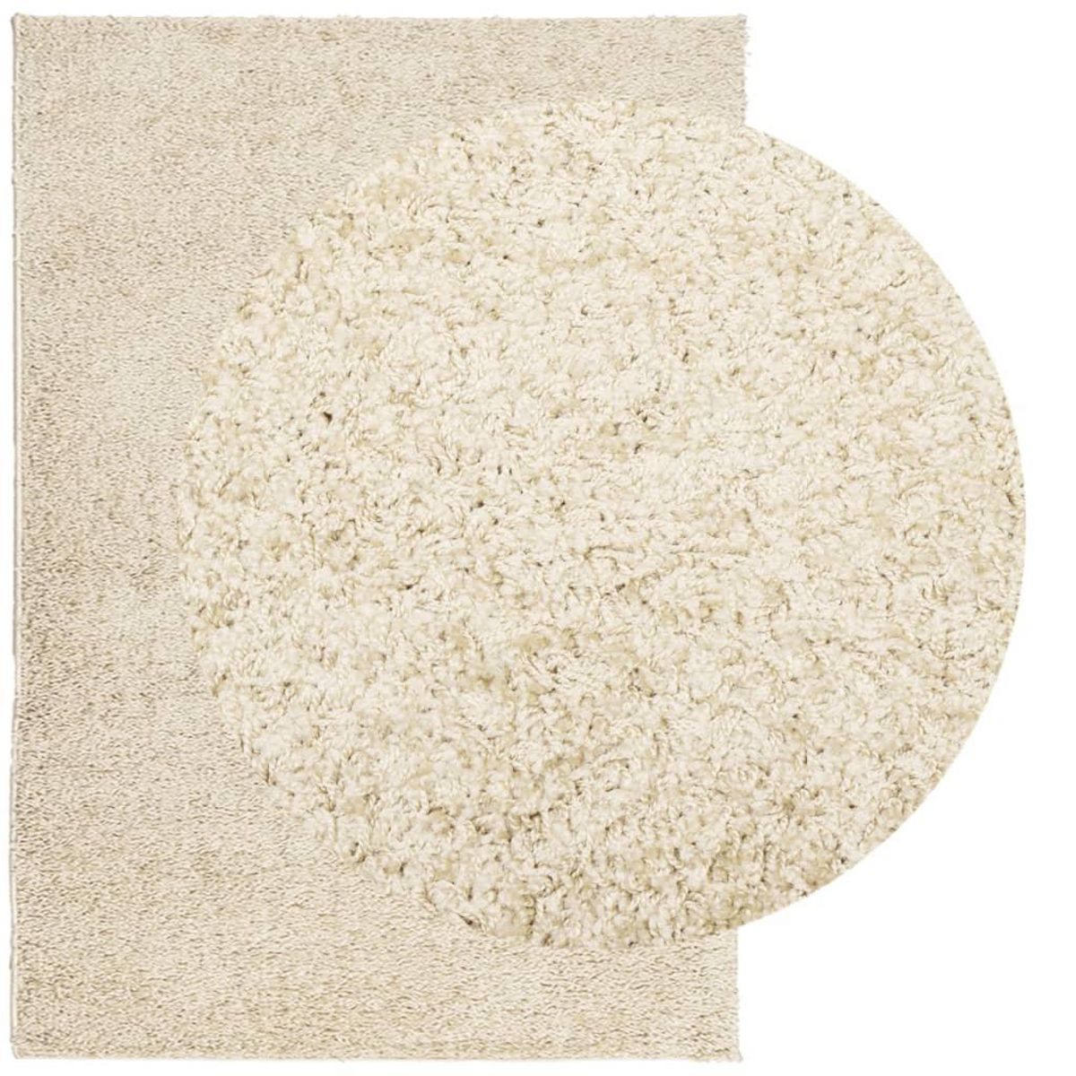 VIDAXL Tapis shaggy PAMPLONA poils longs moderne dore 120x170 cm