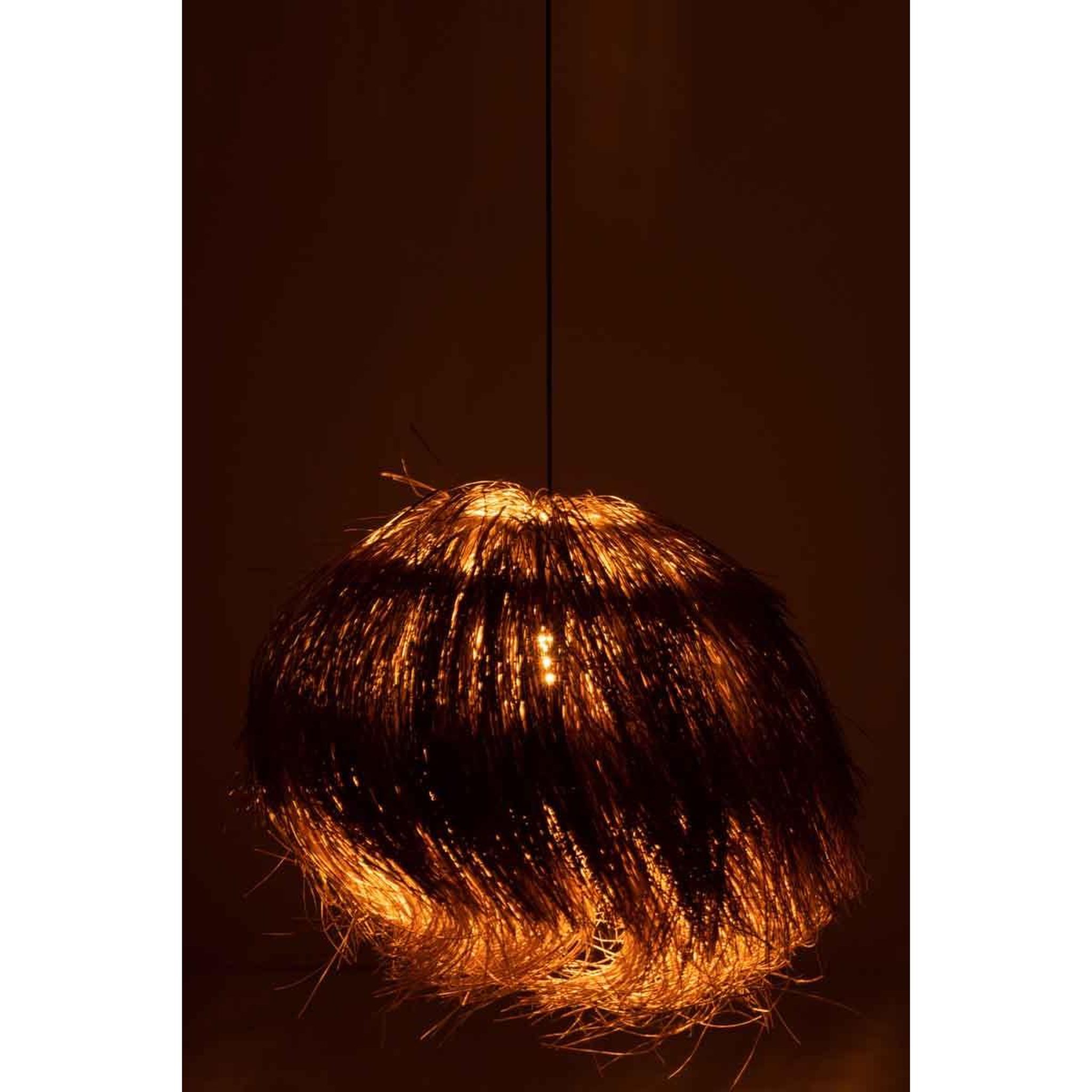 Voir la diapositive 3 : J-LINE Lampe suspension design  harry  70cm naturel