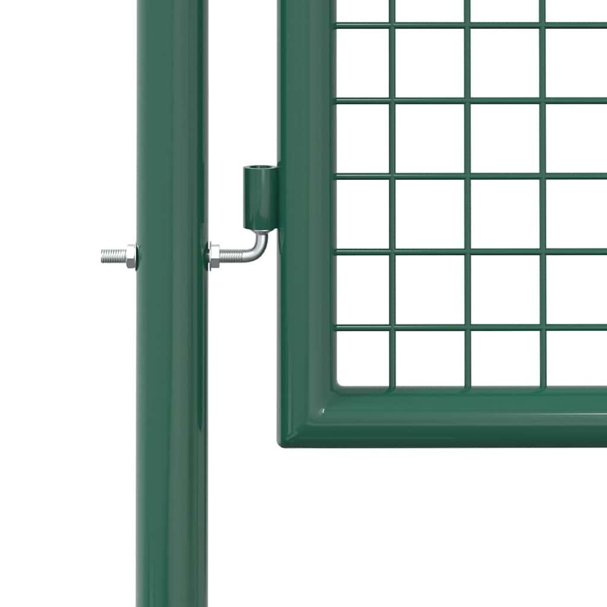 Voir la diapositive 5 : VIDAXL Portail de cloture en acier 100x75 cm vert