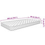 Voir la diapositive 6 : VIDAXL Matelas en mousse a memoire de forme 200 x 90 x 17 cm doux