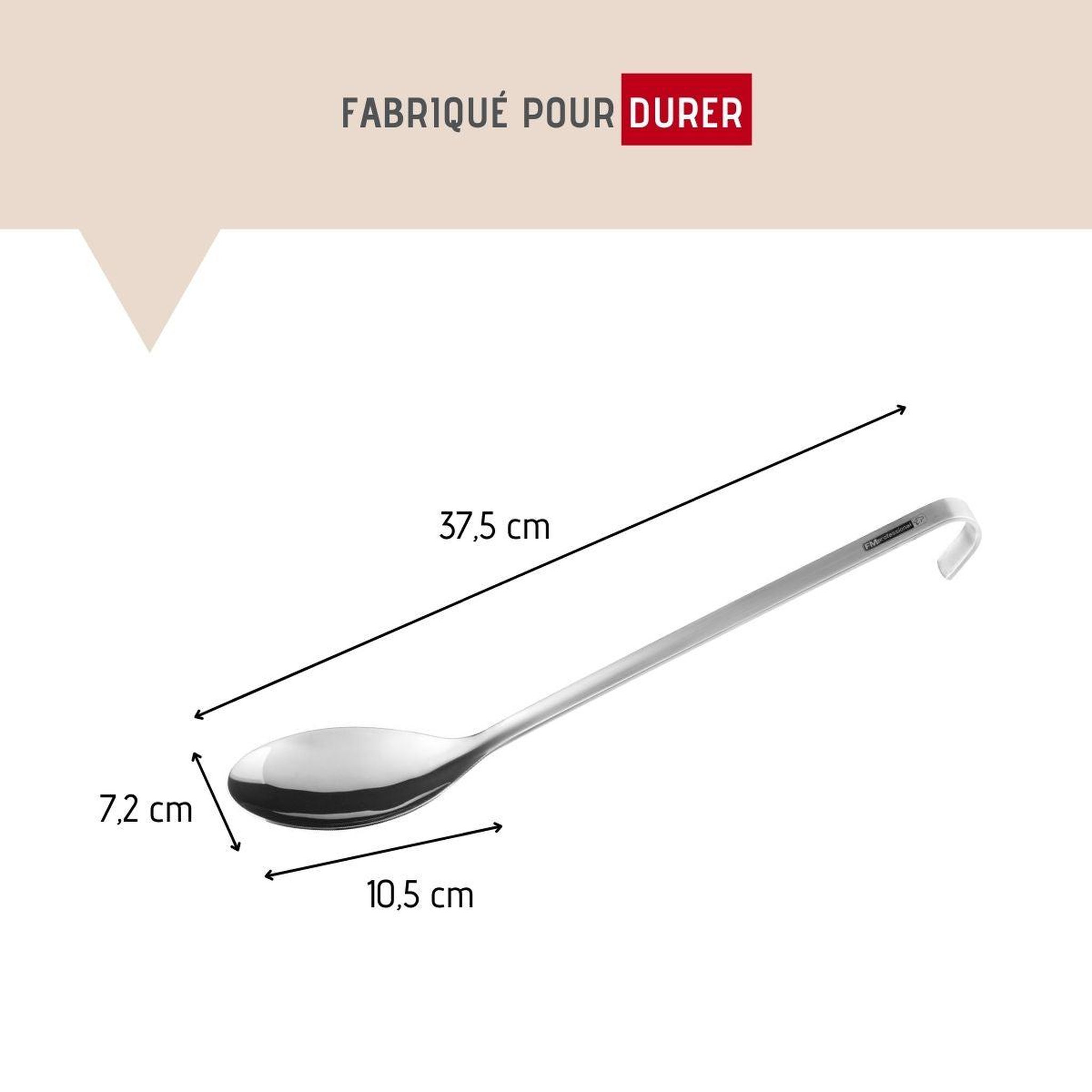 Voir la diapositive 3 : FM PROFESSIONAL Cuillère de service inox 37,5 cm fm professional divers