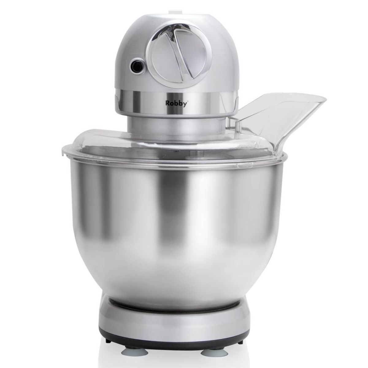 Robby Robot multifonctions 5l 1000w silver avec hachoir et blender 1,5l en verre - robimix silver
