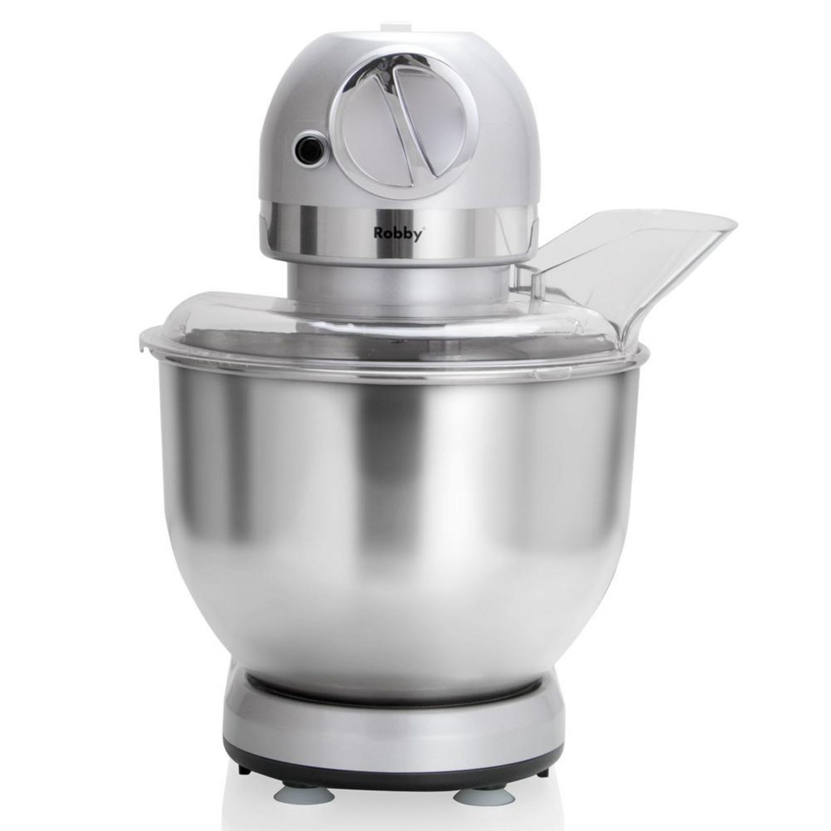 Robby Robot multifonctions 5l 1000w silver avec hachoir et blender 1,5l en verre - robimix silver