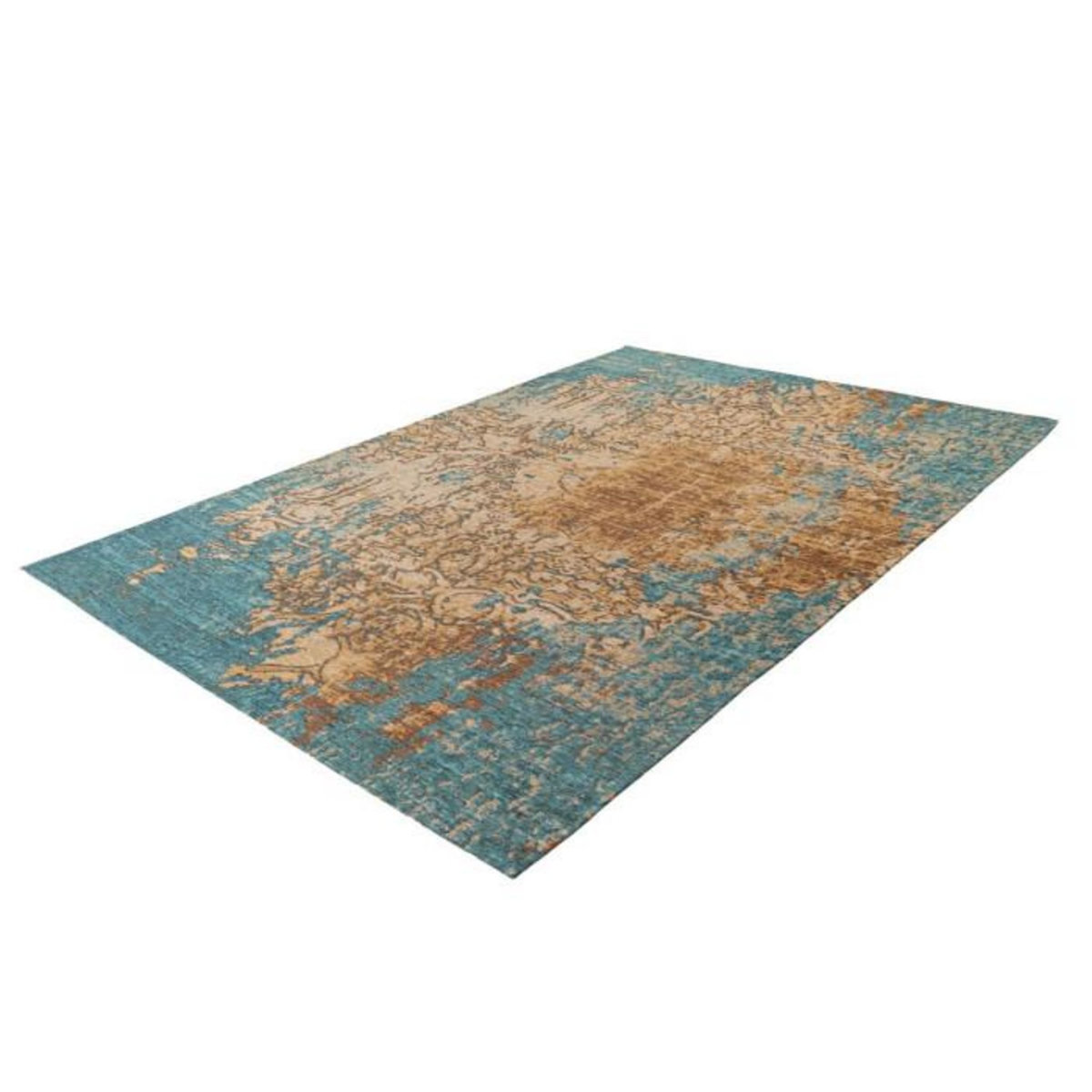 Paris Prix Tapis Tissé Imprimé à Motifs  Primavera  Bleu