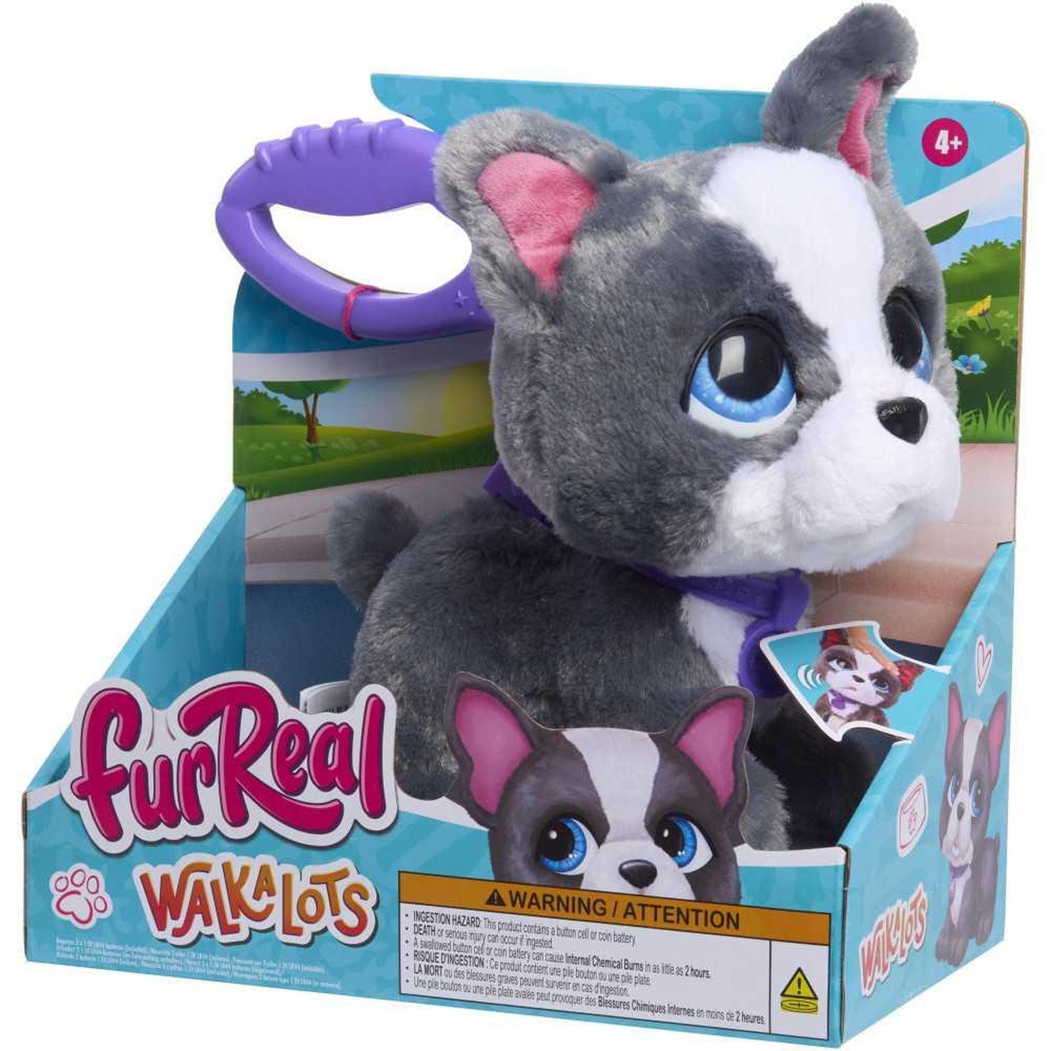 FURREAL FRIENDS Peluche intéractive - FURREAL FRIENDS - Bouledog Français - 23 cm - 4 ans