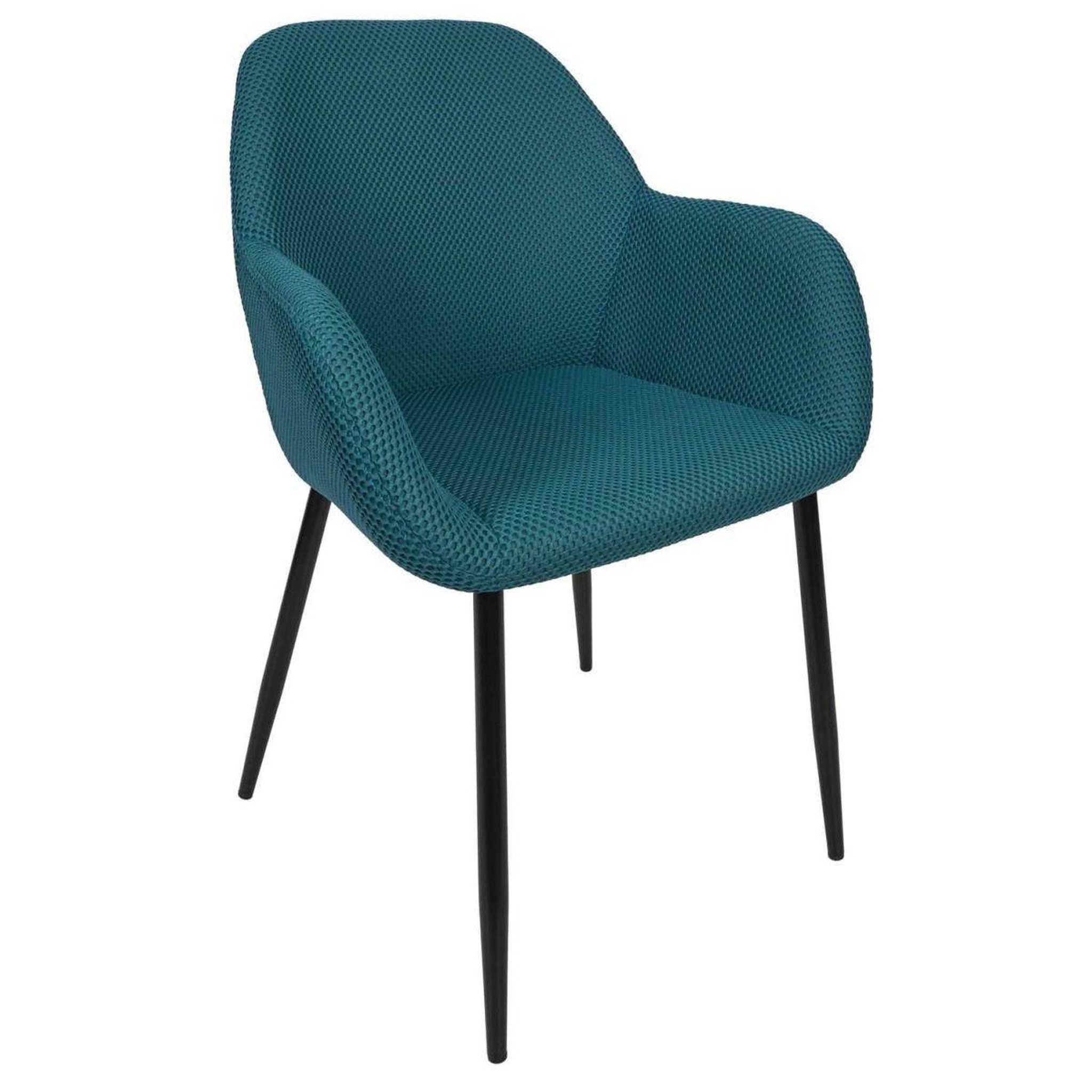 Voir la diapositive 2 : The Home Deco Factory Lot de 2 chaises fauteuil  atome  85cm bleu