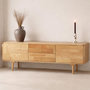 Voir la diapositive 6 : Paris Prix Meuble TV en Bois  Skärhamn  180cm Naturel