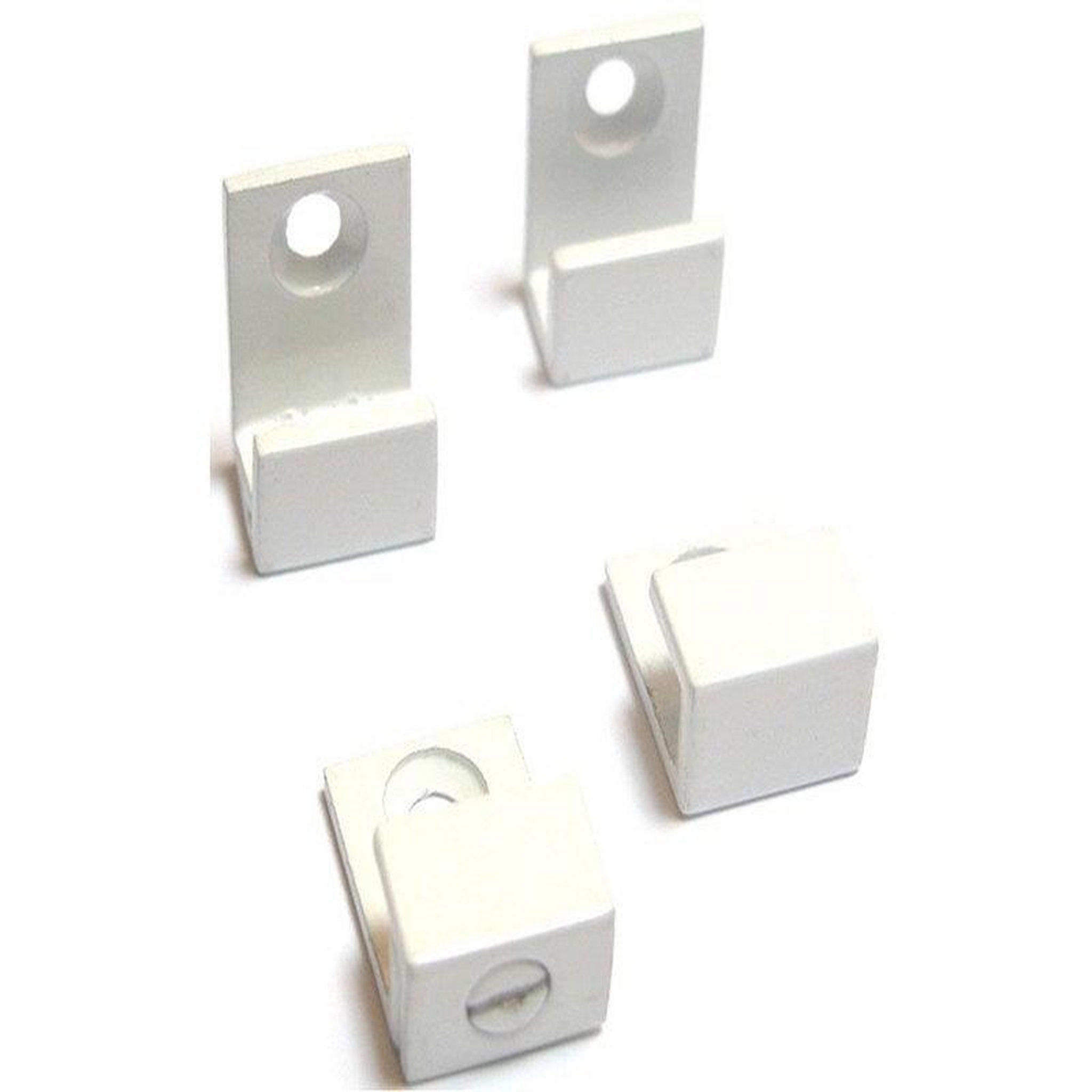 CENTRALE BRICO Fixations miroirs U blanches